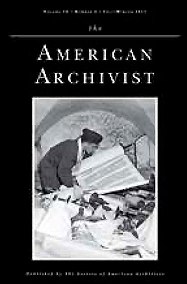 American Archivist Cover